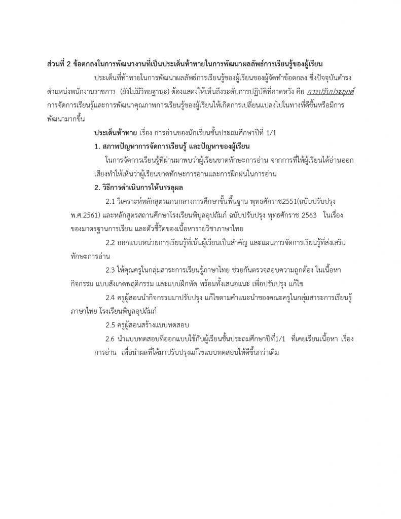 ตัวอย่างไฟล์พัฒนางาน วPAภาษาไทย