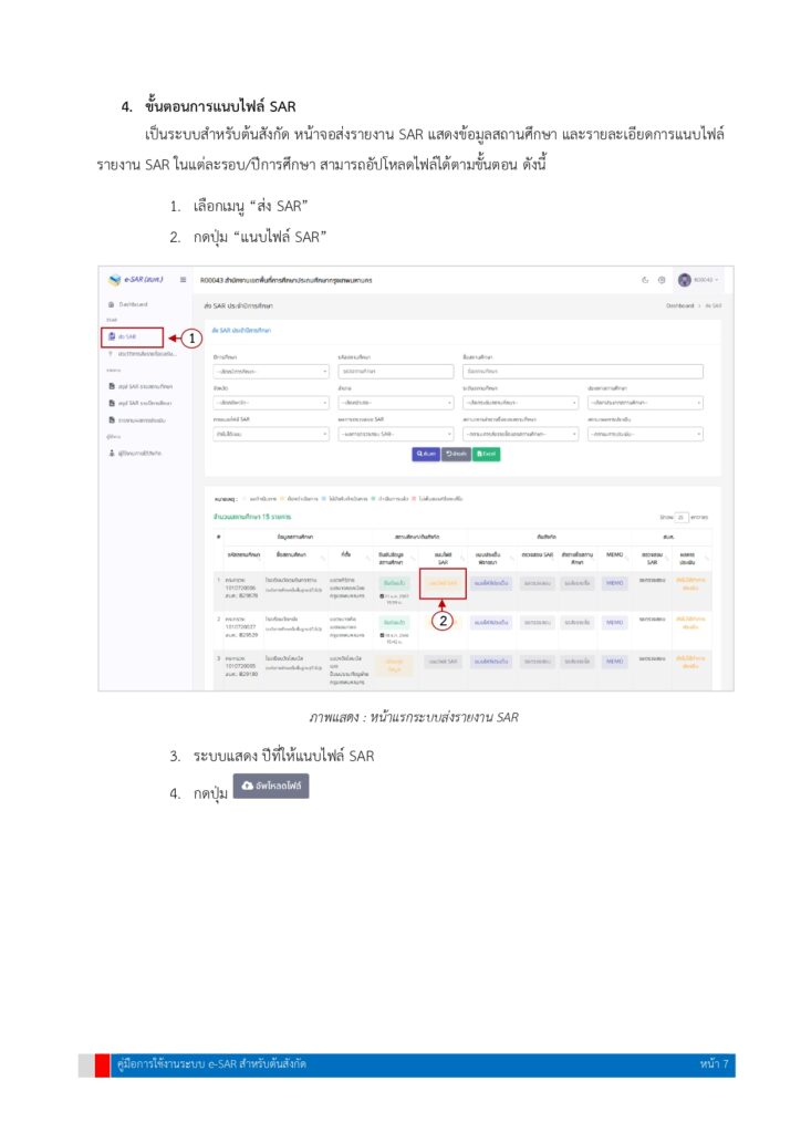 ตัวอย่างคู่มือระบบESAR