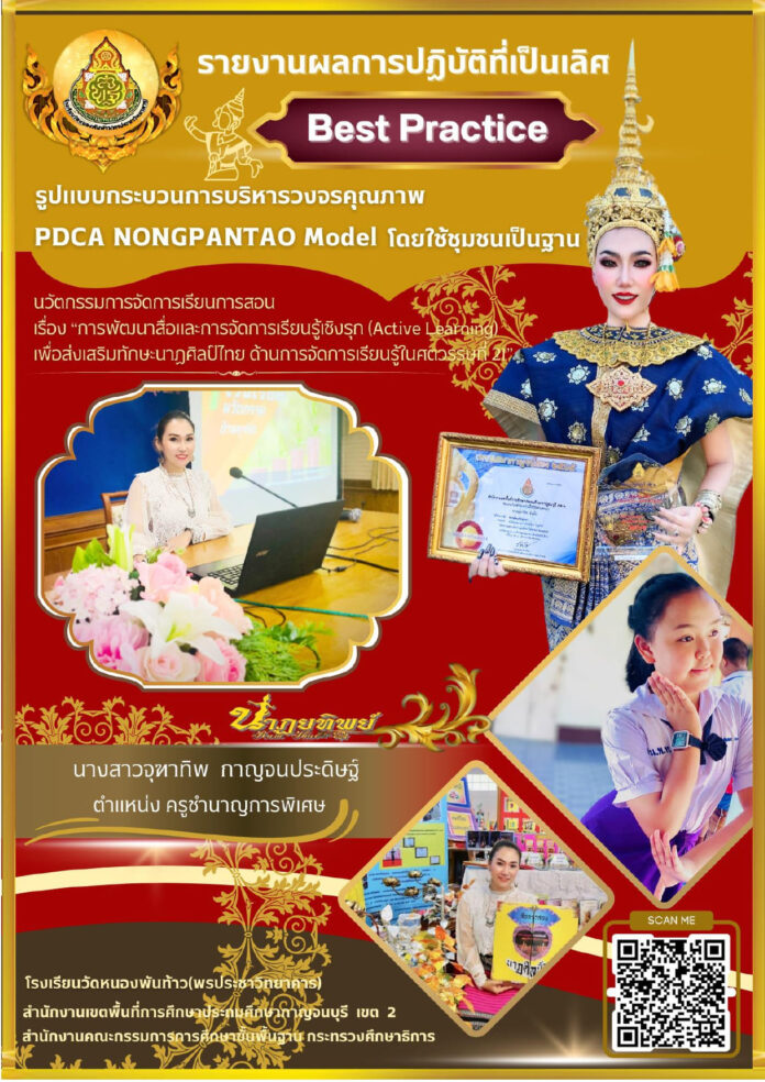 รายงานผลการปฏิบัติที่เป็นเลิศ BestPractice รูปแบบกระบวนการบริหารวงจรคุณภาพ PDCA NONGPANTAO Modelโดย ใช้ชุมชนเป็นฐาน ประจำปีการศึกษา 2567